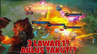 aulus lawan 3 hero sekaligus!! emang kuat??