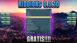 MOD MENU KIDDIONS 0.9.10 PC GTA V ONLINE | COMO INSTALAR Y USAR EL MEJOR MOD MENU INDETECTABLE FREE