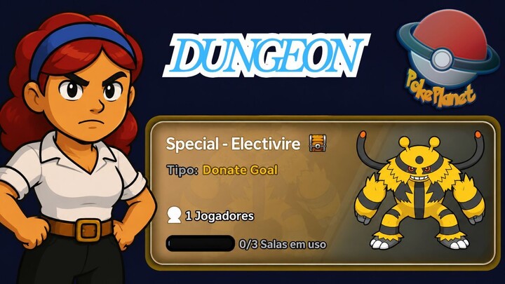 ⚡ Dungeon SPECIAL – ELECTIVIRE | Como Fazer no PokéPlanet MMO! 🔥 Guia Completo