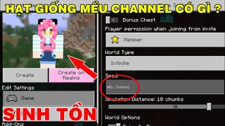 THỬ THÁCH SINH TỒN TRONG HẠT GIỐNG MỀU CHANNEL SẼ CÓ NHỮNG GÌ || TRONG MINECRAFT PE
