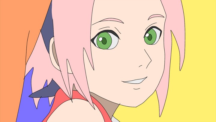 Gambarin Sakura yg ada di poster animenya