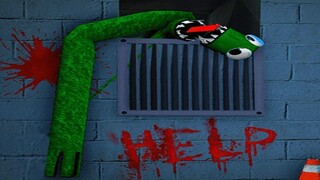 NOVO MONSTRO APARECEU NO RAINBOW FRIENDS E GREEN PRECISA DE AJUDA! NOVO FINAL E JUMPSCARE (Roblox)