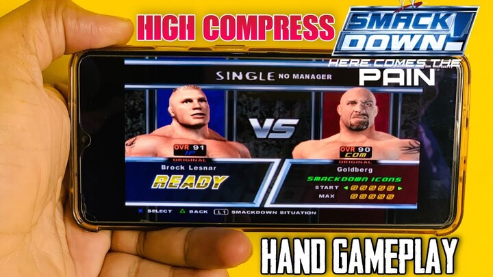 WWE SMACKDOWN PAIN 300mb DOWNLOAD ON ANDROID 2021 | Best Settings | Hand Gameplay🔥