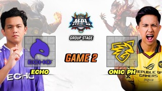 CHAMPION SLAYER !! ONIC PH vs ECHO GAME 2 MPL PH SEASON 13