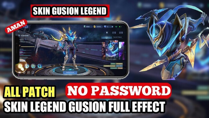GAMEPLAY SKIN  GUSION HERO LEGEND FULL EFFECT VOICE REPLACE _ UPDATE PATCH