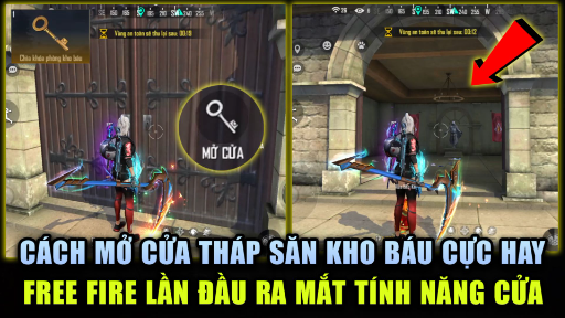 FREE FIRE | Cách Mở Cửa ĐIỆN THỜ Săn Kho Báu Đảo Quân Sự Cực Hay - Cách Tìm Chìa Khóa Kho Báu