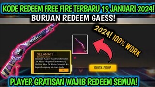 KODE REDEEM FREE FIRE TERBARU 19 JANUARI 2024 HARI INI | KODE REDEEM FF TERBARU 19 JANUARI 2024