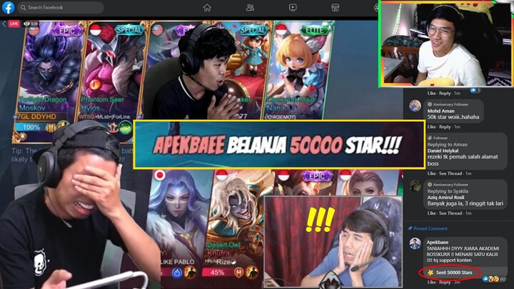 *DADDY MENANGIS* SUARA PALING SEDAP DAPAT 50,000 STAR !! DRAMA AKADEMI BOSSKURR STAR DONATION !!