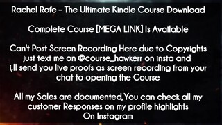 Rachel Rofe  course  - The Ultimate Kindle Course Download download