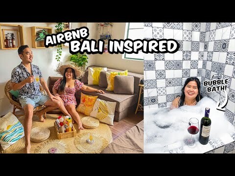 WE STAYED in a P2,000 BALI-INSIRED AIRBNB w/ MINI BATHTUB in CAINTA at Casa Artobias