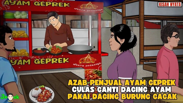 AZAB PENJUAL AYAM GEPREK CULAS GANTI DAGING AYAM DENGAN DAGING BURUNG GAGAK