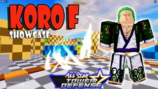 KORO F (RORONOA ZORO) SHOWCASE - ALL STAR TOWER DEFENSE