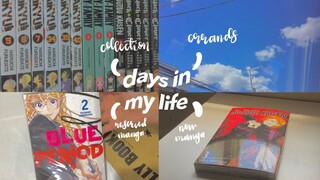 days in my life || manga unboxing, a peek on my manga collection, anime, mall errands, food 🍃