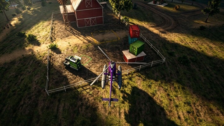 ใช้คอปเตอร์เล็กลากตู้เทนเนอร์เล็ก เงินที่ได้20,000 RP1,550ที่ได้🚁⛓️📦 OTR 2