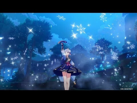 Ghibli Inspired Moment - Ayaka Dancing in the Magical Forest | Genshin Impact