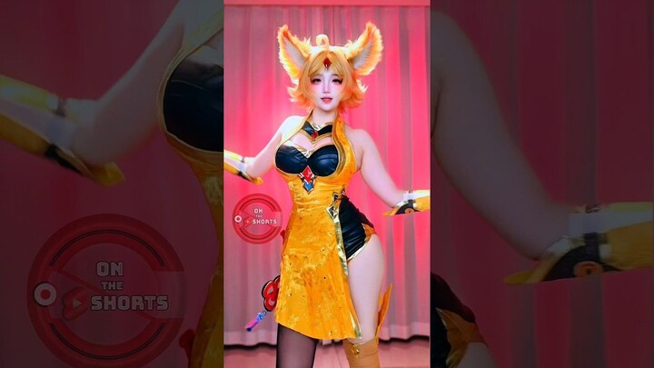 Daji Cute Dance  Honor of Kings Cosplay #shorts