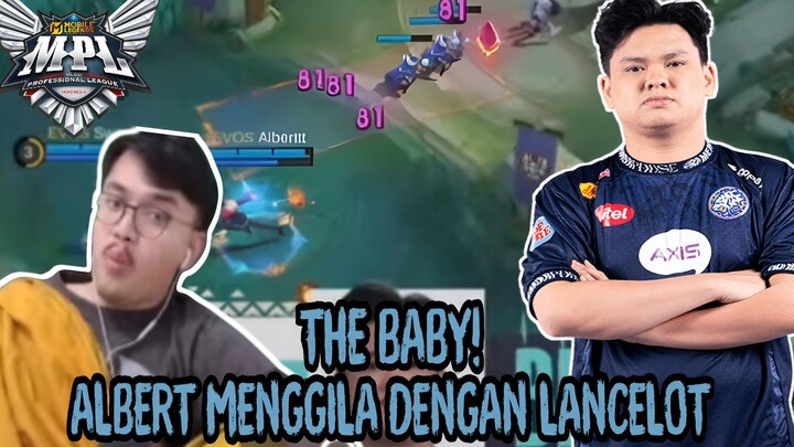 THE BABY!! ALBERT SHOW THE SKILL DENGAN LANCELOTNYA - MPLID PLAYOFF EVOS V AE GAME 4