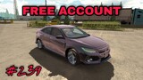 free account #239 with honda civic fC  🔥 car parking multiplayer v4.8.4 giveaway