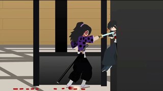 [ Demon Slayer ] Kokushibo vs. the Pillars, Stick Figure Animation Version