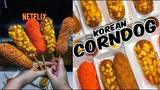 KOREAN CORN DOGS - Choco Butternut Corndog and Trio Flavor Corn Dogs | OhMy Jeong Korean Corndogs