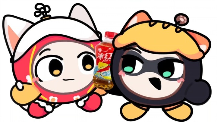 Minum sebotol es teh