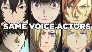 Bungo Stray Dogs Characters Japanese Dub Voice Actors Same Anime Characters (Seven Deadly Sins)