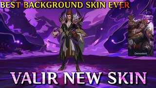 VALIR NEW EPIC SKIN SHOWCASE BACKGROUD? Skin Valir Update | MLBB