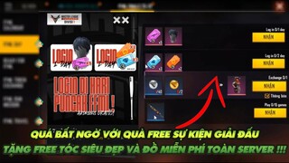 Free Fire| Quá bất ngờ với quà sự kiện giải đấu tặng Free tóc siêu đẹp và bộ đồ miễn phí toàn server