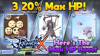 Finally Got The 3 20% Max HP Card & Here's The Improvement [ROX]