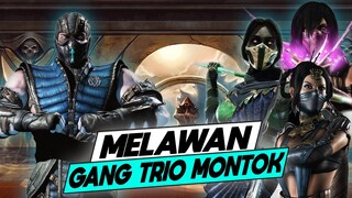 SUB ZERO MELAWAN GANG TRIO MONTOK - MORTAL KOMBAT SHAOLIN MONKS.EXE