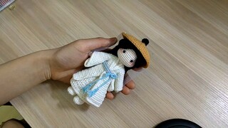 Boneka Rajut Seri Mata Kacang Lucu Berkat Pejabat Surga Terima Kasih untuk Lian