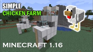 How to Make Chicken Farm in Minecraft 1.17 Survival Tutorial