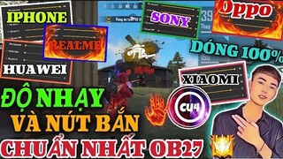 Free Fire | Đây Là Cách Chỉnh Độ Nhạy Và Nút Bắn Chuẩn Nhất OB27 Kéo Tâm AuTo HeadShot Như Game Thủ