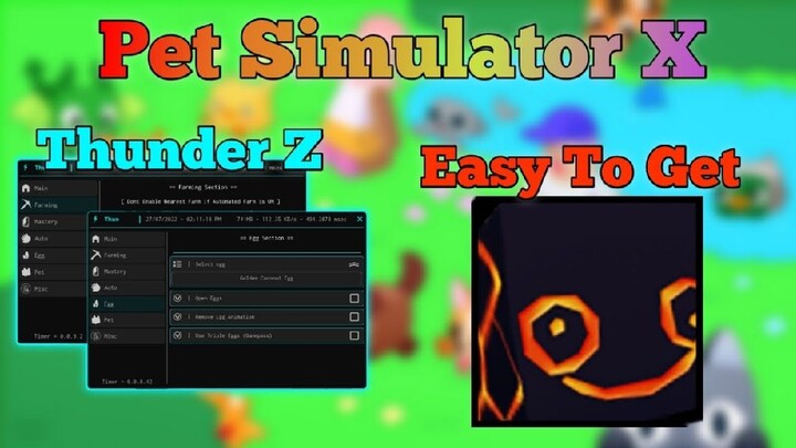 Pet Simulator X Thunder Z Working