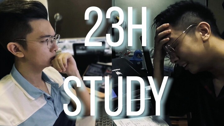 【Vlog 57】Thử thách 23 giờ không ngủ, việc học sẽ ra sao?! Thử thách thời gian học tập dài nhất! Nghi