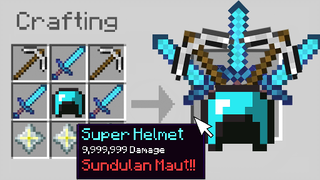 Aku Punya SUPER HELMET Yang Serbaguna Di Minecraft!!