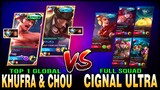 Top 1 Global Chou & Khufra with H2wo vs. Full Squad CIGNAL ULTRA Ph ~ Mobile Legends