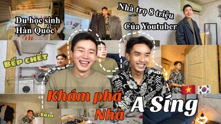 Khám phá nhà trọ Hot YOUTUBER A SÍNG - Tiền cọc nhà tới 100 triệu lận hả ???|Nhà OneRoom bếp riêng|