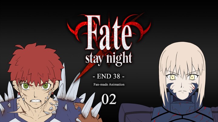 【Fate同人动画】鹤翼三连（草图版#02) - 士郎 VS 黑Saber