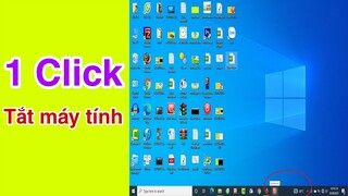 1 Click chuột tắt máy tính || 1 Click to turn off the computer