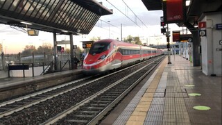 MEGA HORNS!!! HIGH SPEED FRECCIAROSSA, ITALO AND MANY MORE TRAINS AT MILANO ROGOREDO STATION