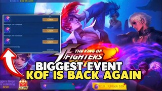 BIGGEST EVENT KOF IS BACK AGAIN || MLBB KOF TOKENS AND FREE SKINS EVENT RELEASE DATE