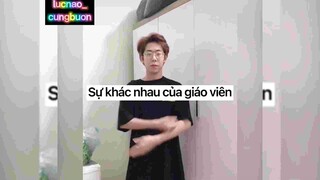 Sự khác nhau của giáo viên