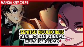 (Manga KNY Ch.75) - ZENITSU MENGHILANG Diculik Iblis Bulan Atas!!! Uzui Tengen Mulai Bergerak!!