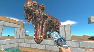 Hunting Dinosaurs in The Moon. Animal Revolt Battle Simulator