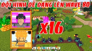 Bất Ngờ Trước Sức Mạnh Của Naruto Và Sasuke 6 Sao Lên Wave 80 Đơn Giản | ALL STAR TOWER DEFENSE