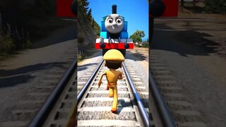 GTA V: LITTLE SINGHAM SAVING MOTU PATLU FROM THOMAS THE TRAIN #shorts