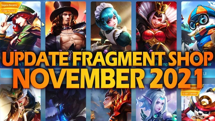 UPDATE RARE SKIN FRAGMENT SHOP NOVEMBER 2021 DAN HERO FRAGMENT SHOP NOVEMBER 2021