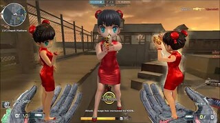 Crossfire NA ( Đột Kích ) 2.0 : Red Chipao COP 357 Derringer - Hero Mode X - Zombie V4