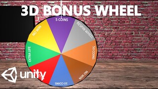 HOW TO MAKE A RANDOM 3D BONUS WHEEL - MINI UNITY TUTORIAL